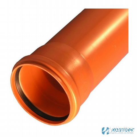 Труба нпвх канализационная 160 рыжая Хемкор